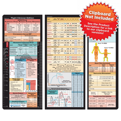 Trifold Flight Medic Adhesive Reference Label 